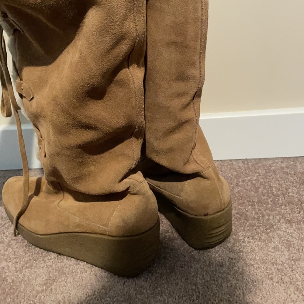Michael Kors Suede Fur Lined Boots | Size 11 - Picture 3 of 4